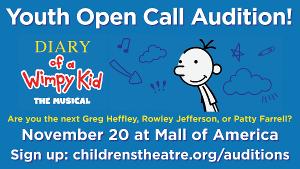 DIARY OF A WIMPY KID The Musical Auditions Announced At Mall Of America, November 20 Image