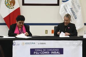 El INBAL Y La Fiscalía General De Justicia De La CDMX Firman Convenio Para Prevenir Y Atender La Violencia De Género  Image