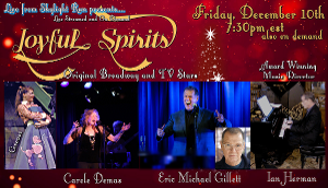 Eric Michael Gillett Joins the Legendary Carole Demas For A Delightful 2021 Holiday Show 