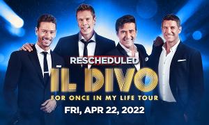 Van Wezel Announces Rescheduled Date For Il Divo Performance 
