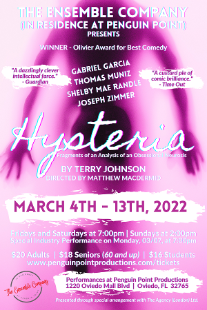 Olivier-Winning Hit HYSTERIA To Open At The Ensemble Company  Image