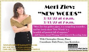 Meri Ziev Returns to Don't Tell Mama with NEW WORDS Image