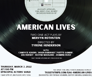 Mervyn Rothstein's AMERICAN LIVES Comes to the Guild Hall Stage in March Image