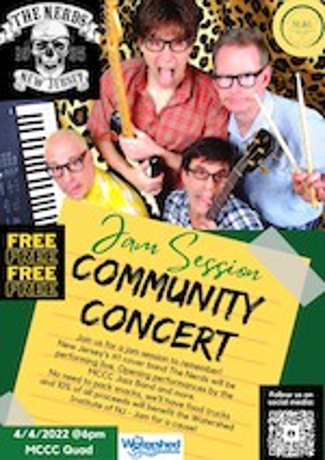 Mercer County Community College Presents Free Outdoor JAM FOR A CAUSE Concert With The Nerds 