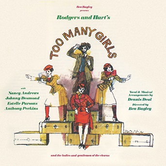 Ben Bagley's Too Many Girls Album Cover Art