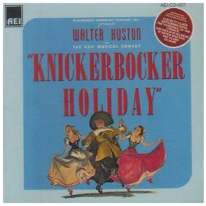 Knickerbocker Holiday Upcoming Broadway CD