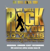 We Will Rock You 10th Anniversary edition Album Cover Art - Original London Cast Recording
