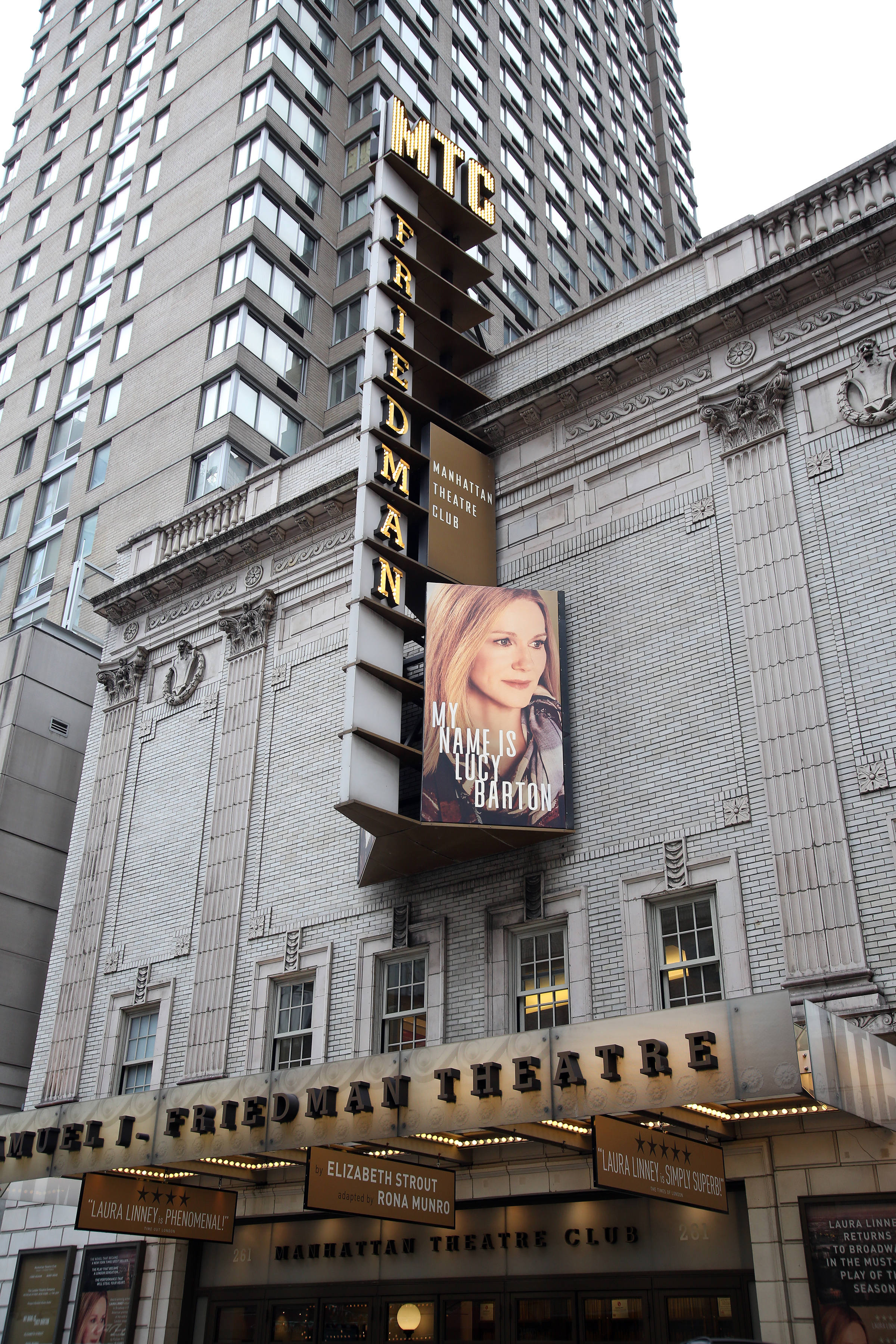 Samuel J. Friedman Theatre on Broadway Theater: Info & Seating Chart Marquee