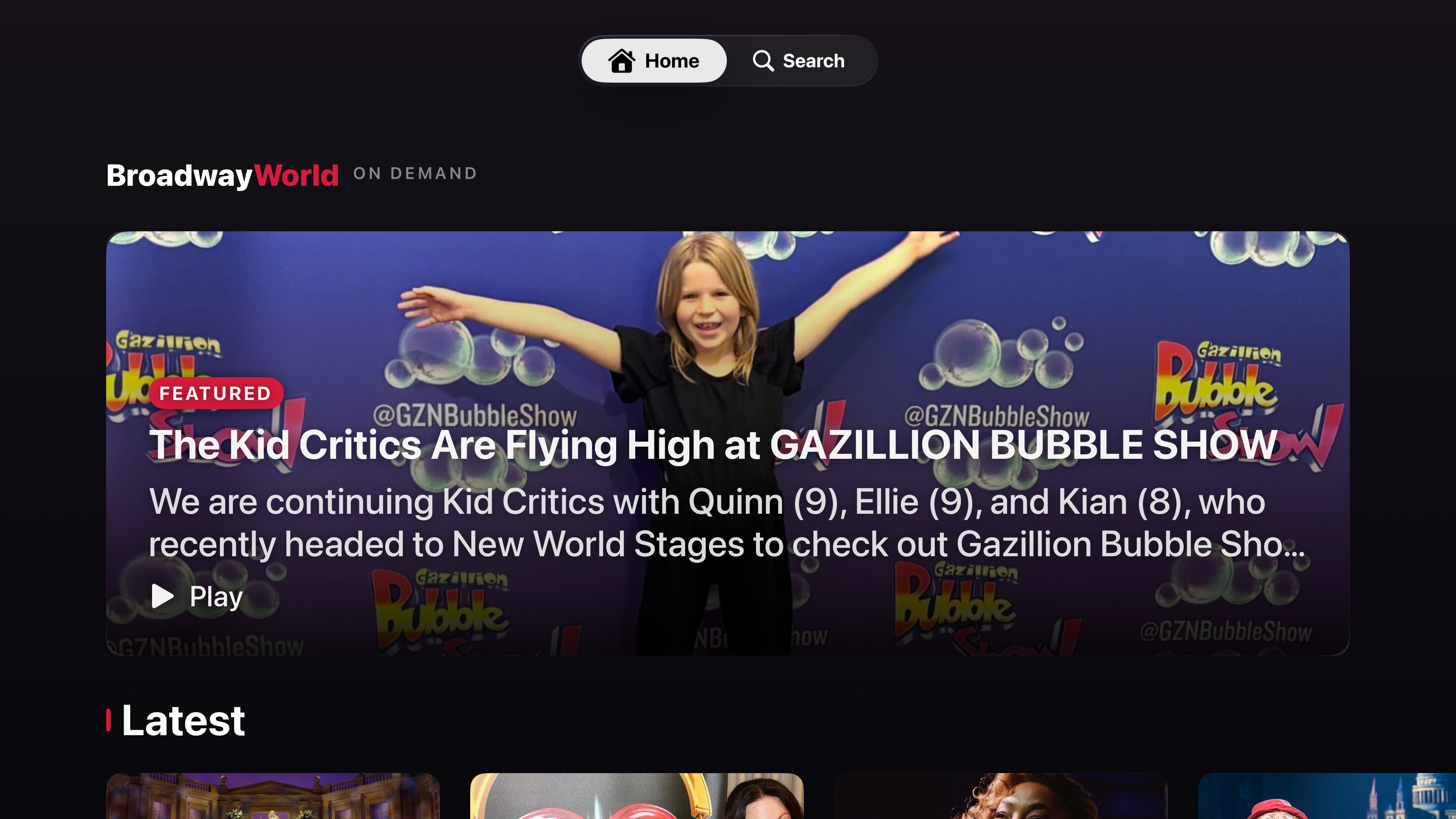 BroadwayWorld On Demand screenshot 1