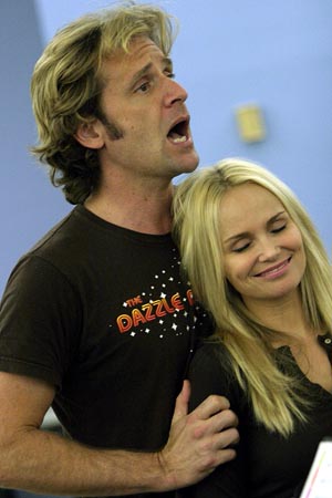 Kristin Chenoweth and Malcolm Gets rehearse a scene from the Encores! production of The Apple Tree. at 