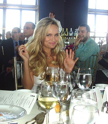 Tony nominee luncheon tablemate and Best Nominee Kristin Chenoweth (Wicked)
 at 