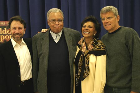 Leonard Foglia (Director), James Earl Jones, Leslie Uggams, and Ernest Thompson (Playwright) at 