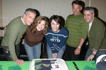 Marc Platt, Eden Espinosa, Megan Hilty, Stephen Schwartz, and David Stone  at 