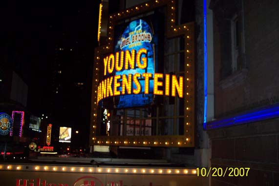 Jaystarr's 10/10 Report on YOUNG FRANKENSTEIN (with stage door pics )