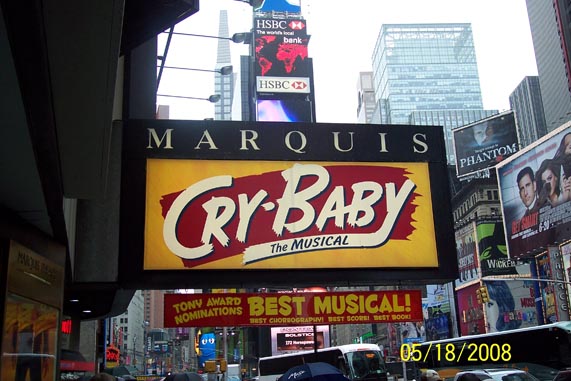 Jaystarr's 10/10 Report on CRY-BABY (with stage door photos)