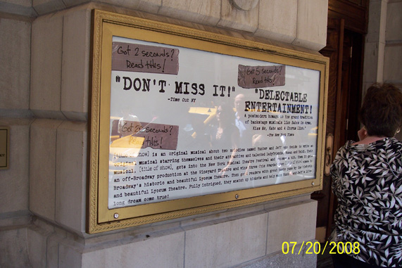 Jaystarr's 10/10 Report on [title of show] with stage door photos!