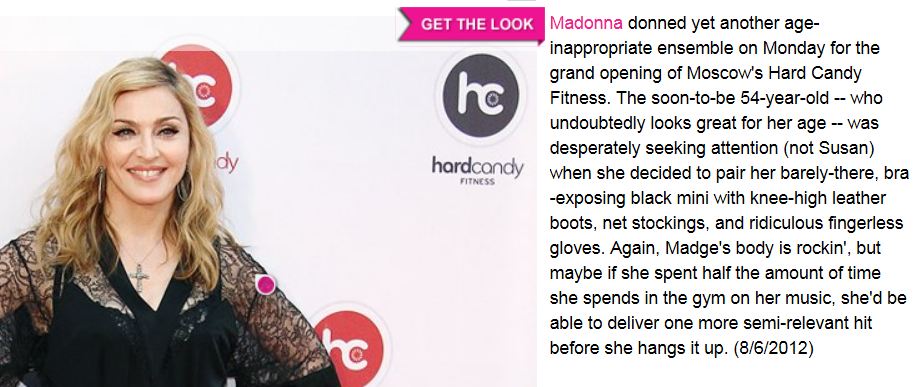 MDNA is Not-So GREAT at Dressing Herself