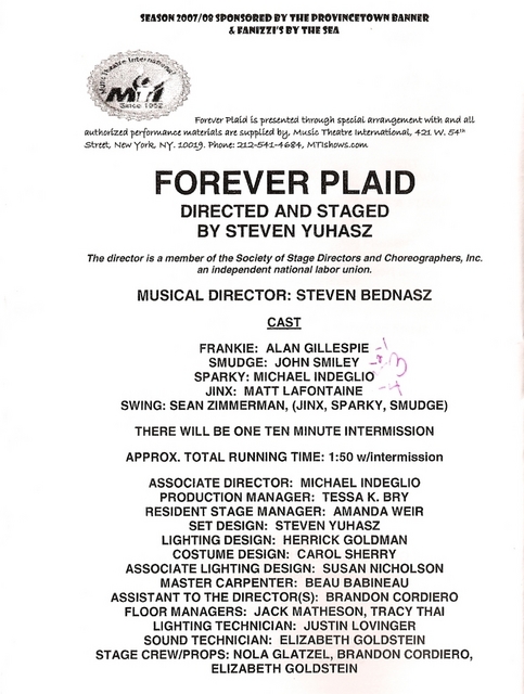 re: Jaystarr's 10/10 Special Summer Edition Report on Provincetown's Theater (with pics ! ) 