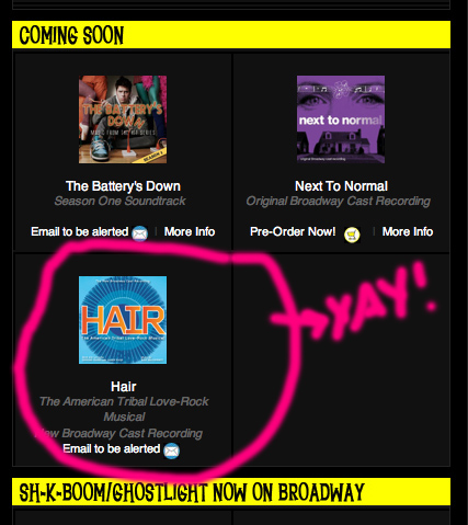 re: Hair - New Broadway Cast Recording