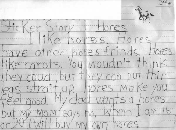 I like hores