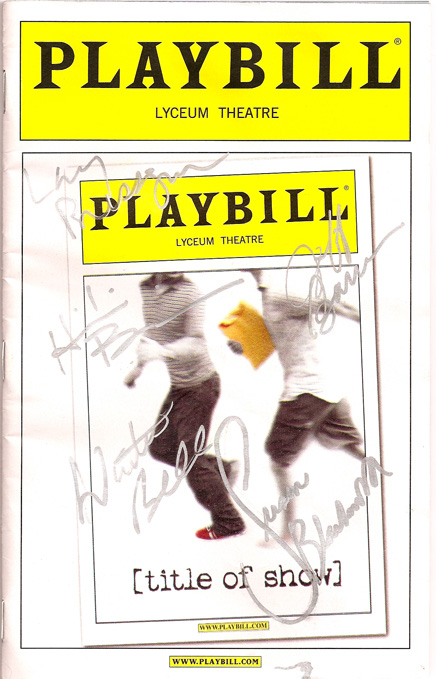 Jaystarr's 10/10 Report on [title of show] with stage door photos!