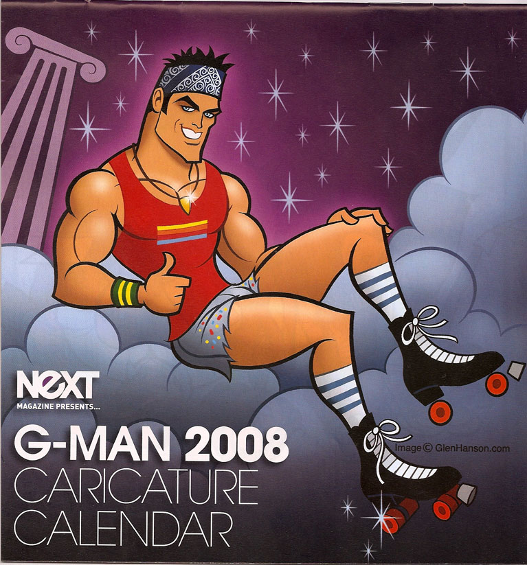 G MAN 2008 Calendar feat. our very own-Gay Icons