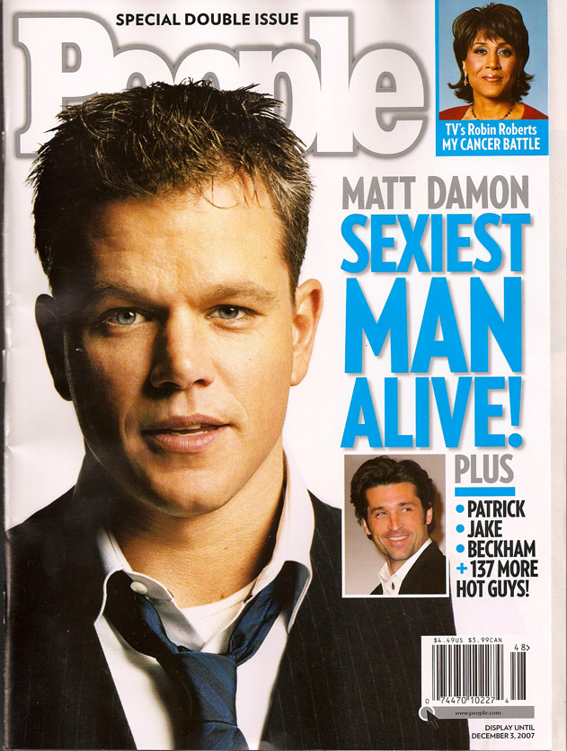 re: Matt Damon- People Mag's Sexiest Man Alive 2007