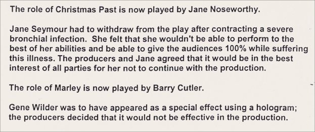 I just saw A Christmas Carol last night