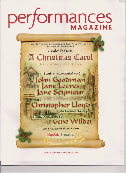 I just saw A Christmas Carol last night