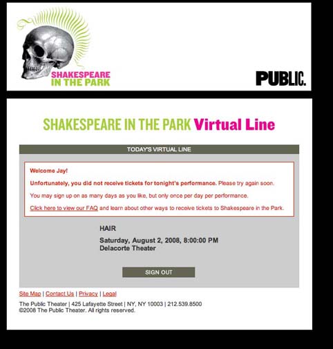 re: Hair @ Delacorte - Question