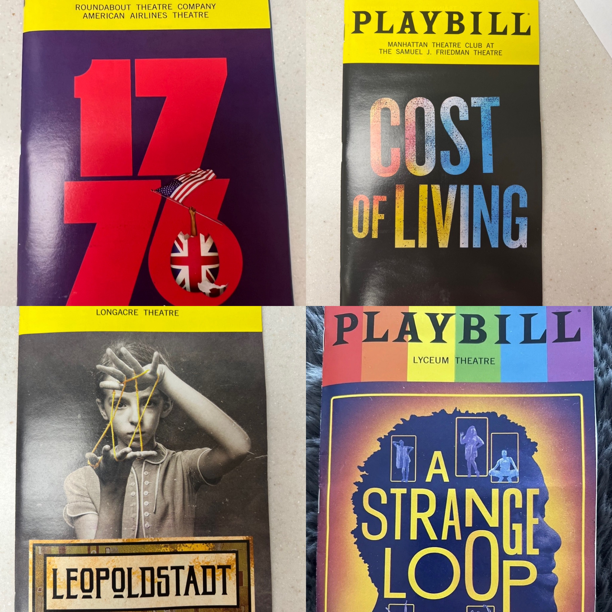 Playbills starting at $1!