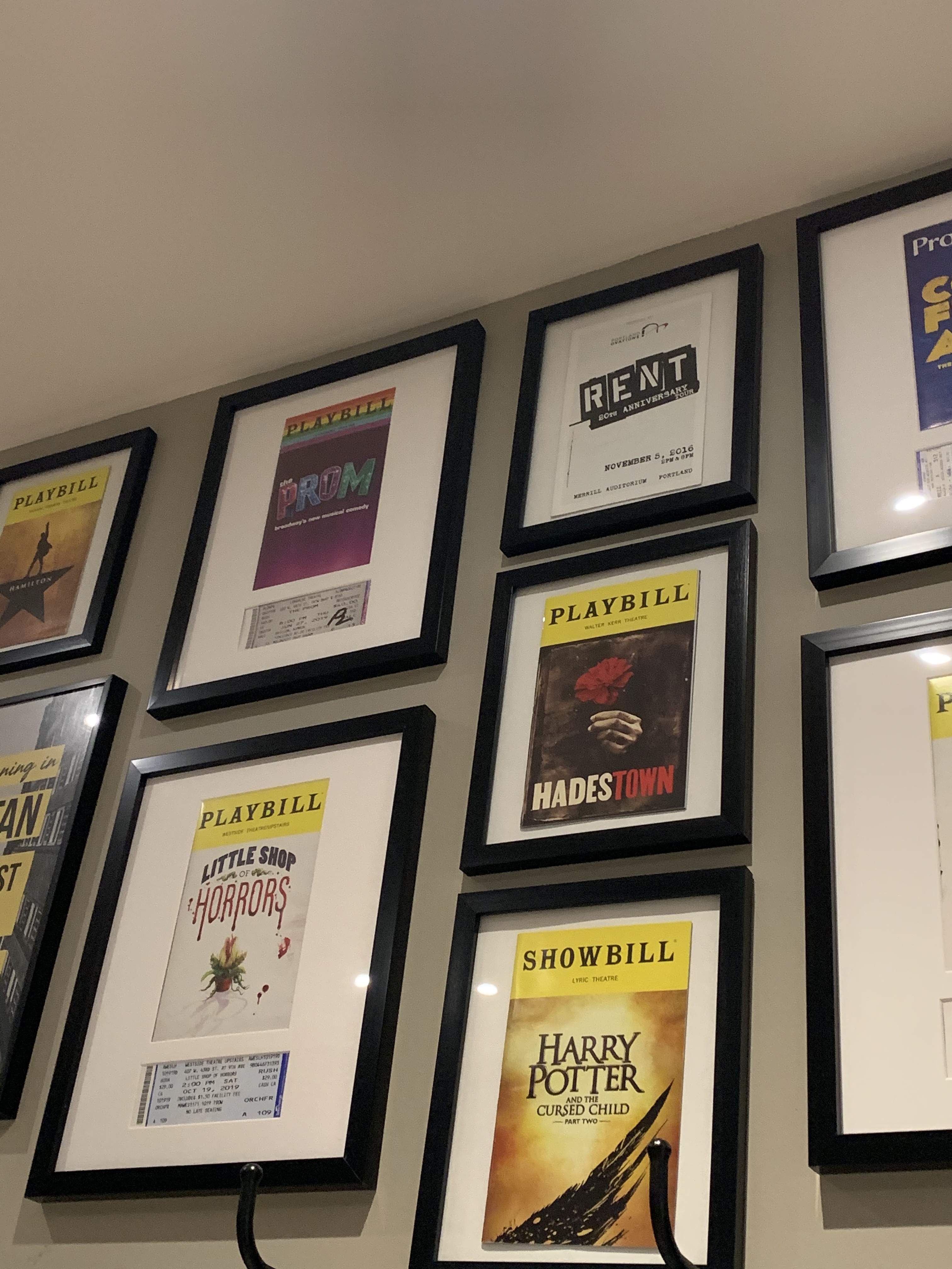 Selling Collection of Playbill Frames and Custom Cut Mats!