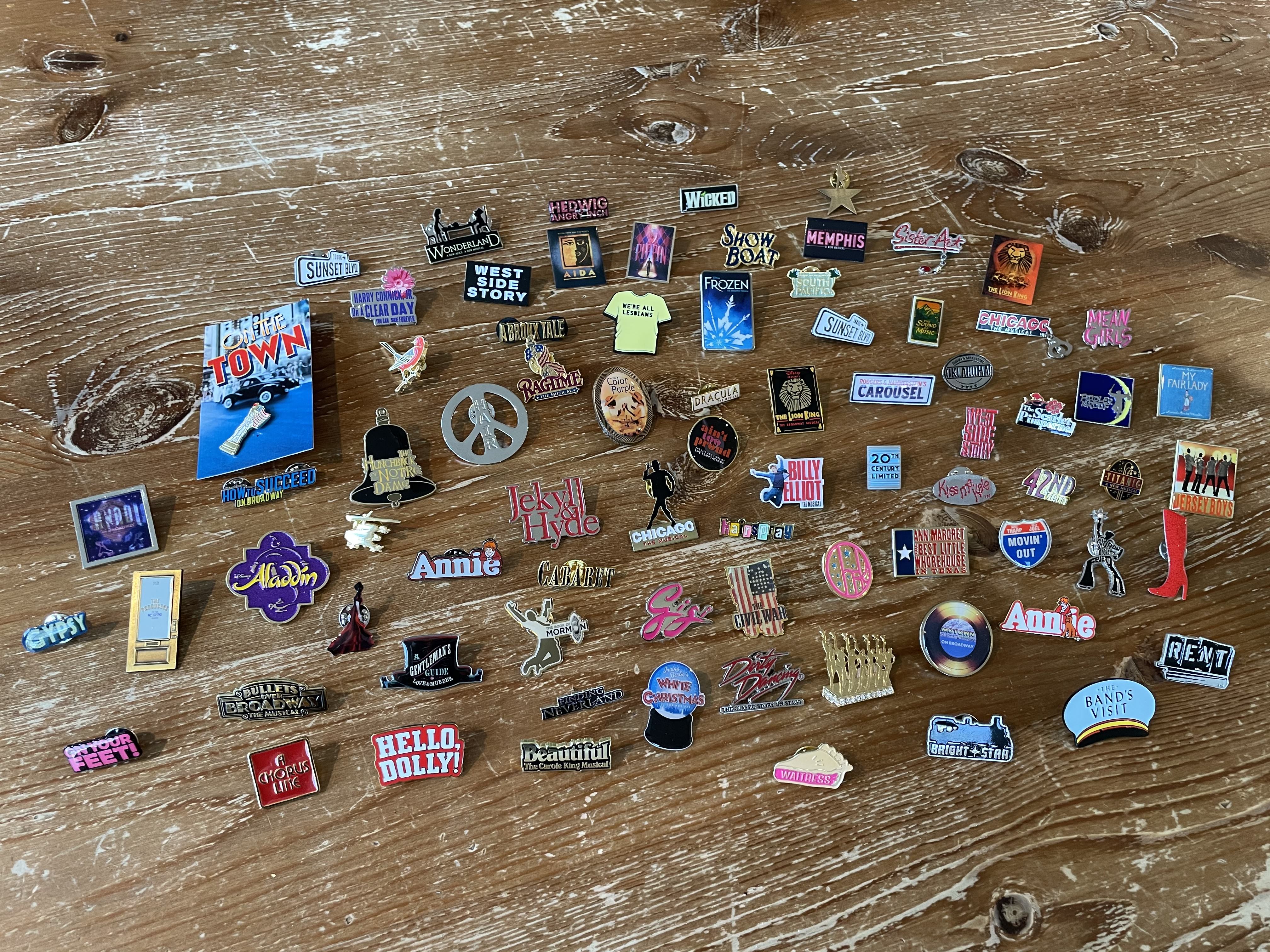 Broadway Lapel Pins for Sale