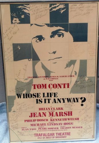 Broadway Window Card Whose Life Is It Anyway? 1979