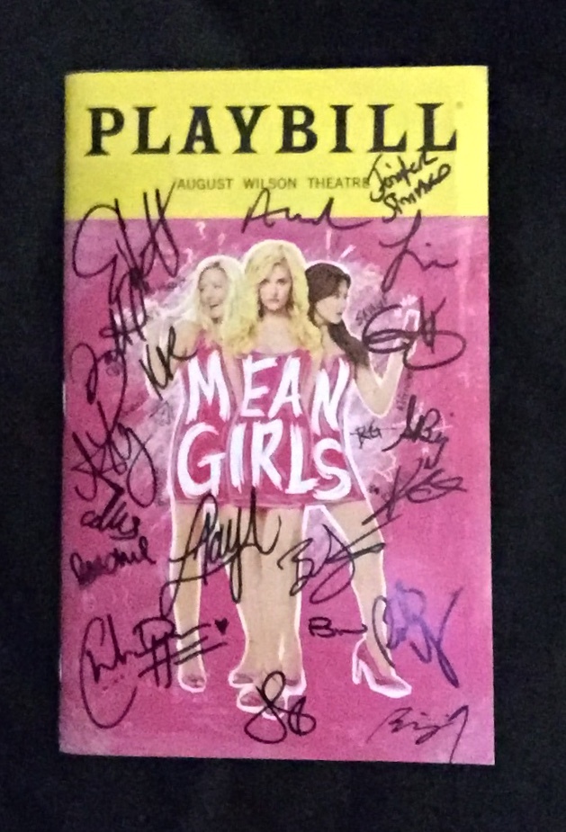 Signed Mean Girls Playbill