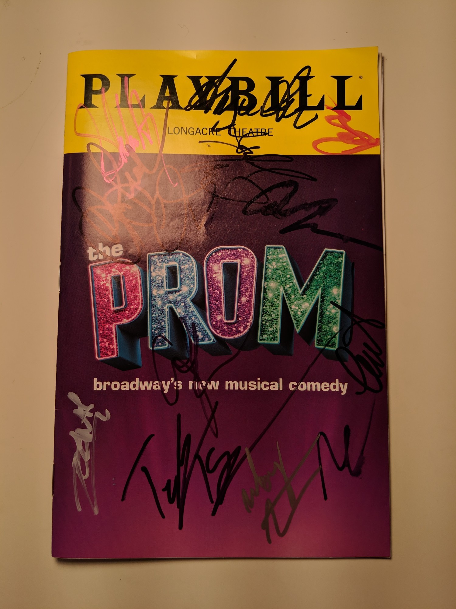 The Prom Signed Playbill