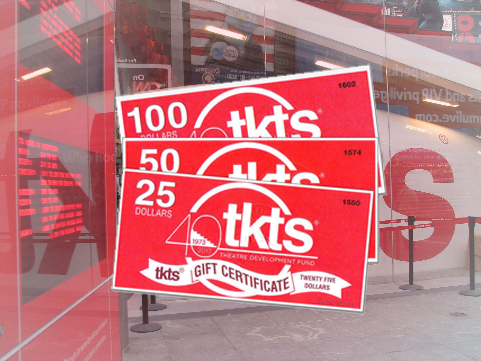 $100 TKTS Gift Certificate