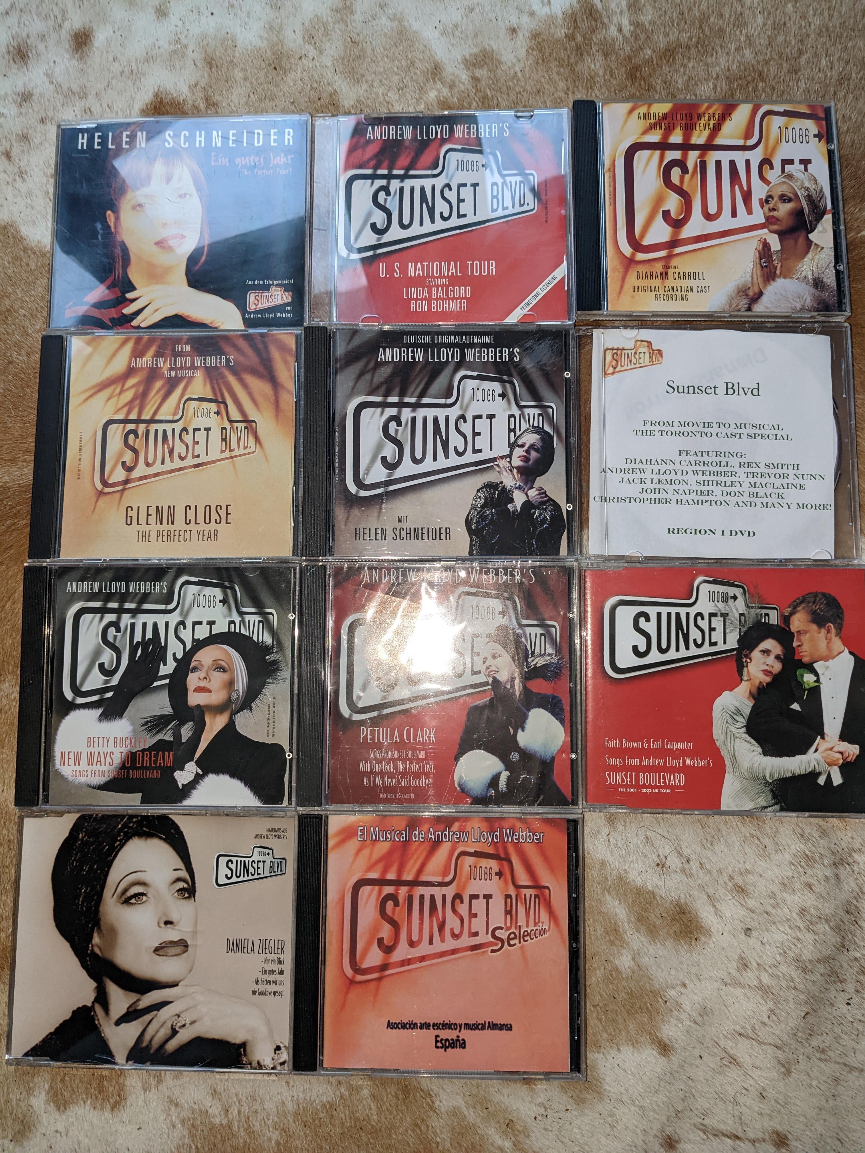 Collection of rare Sunset Boulevard CDs for sale
