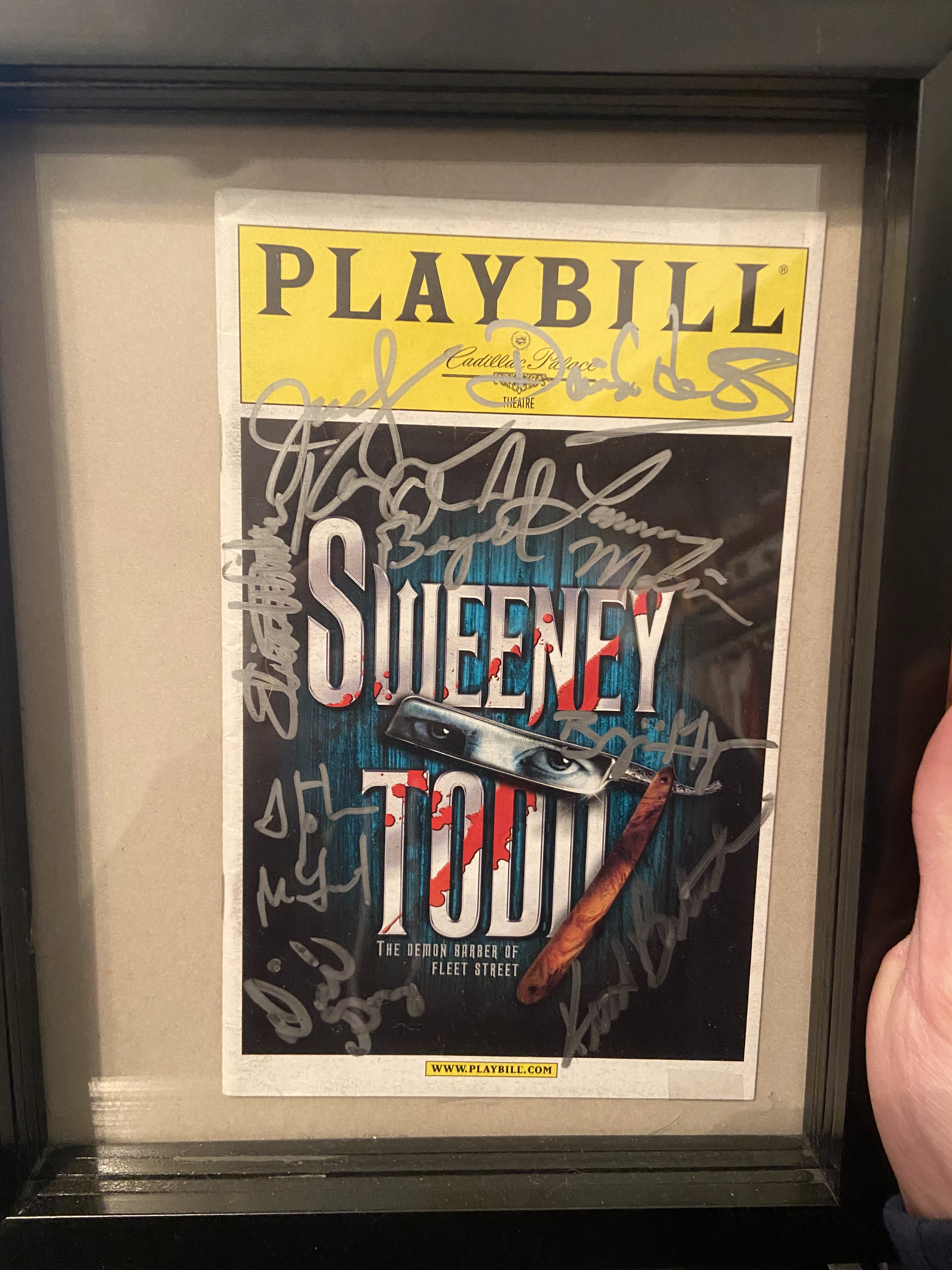 Signed Sweeney Todd Playbill - Cadillac Palace, Chicago 2008 - $200 OBO