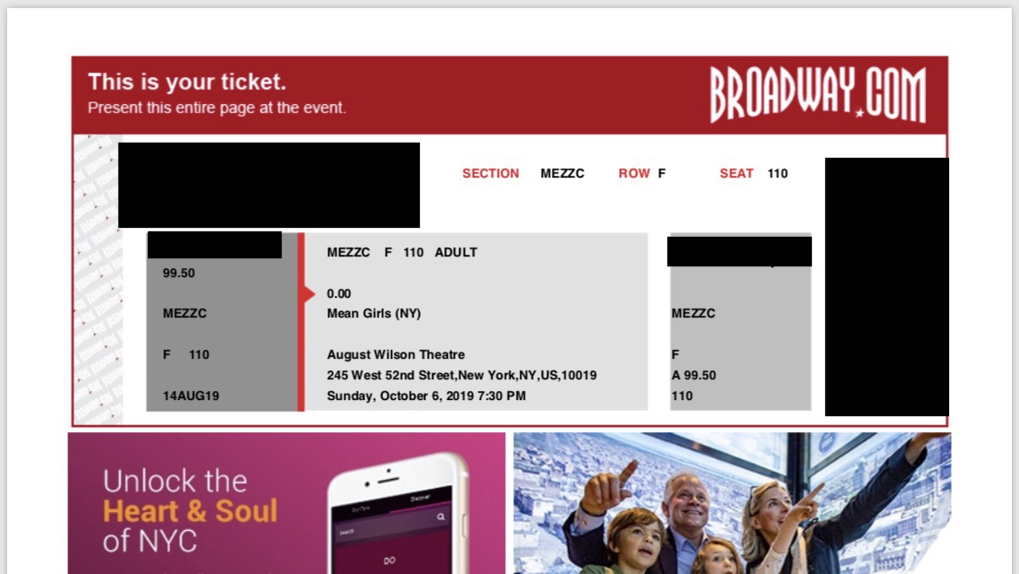 Two Tickets to Mean Girls