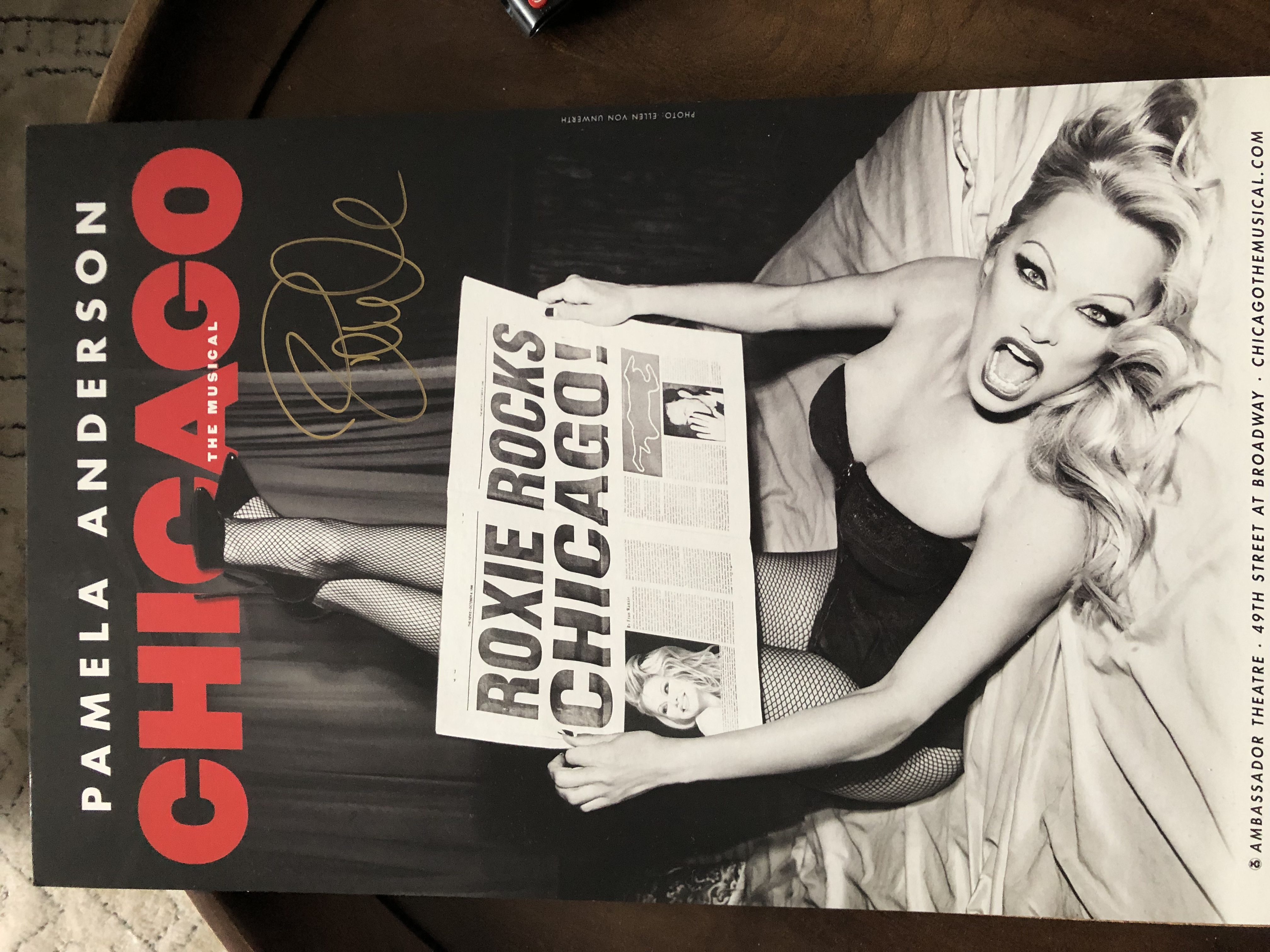 Pam Anderson Window Card Signed 