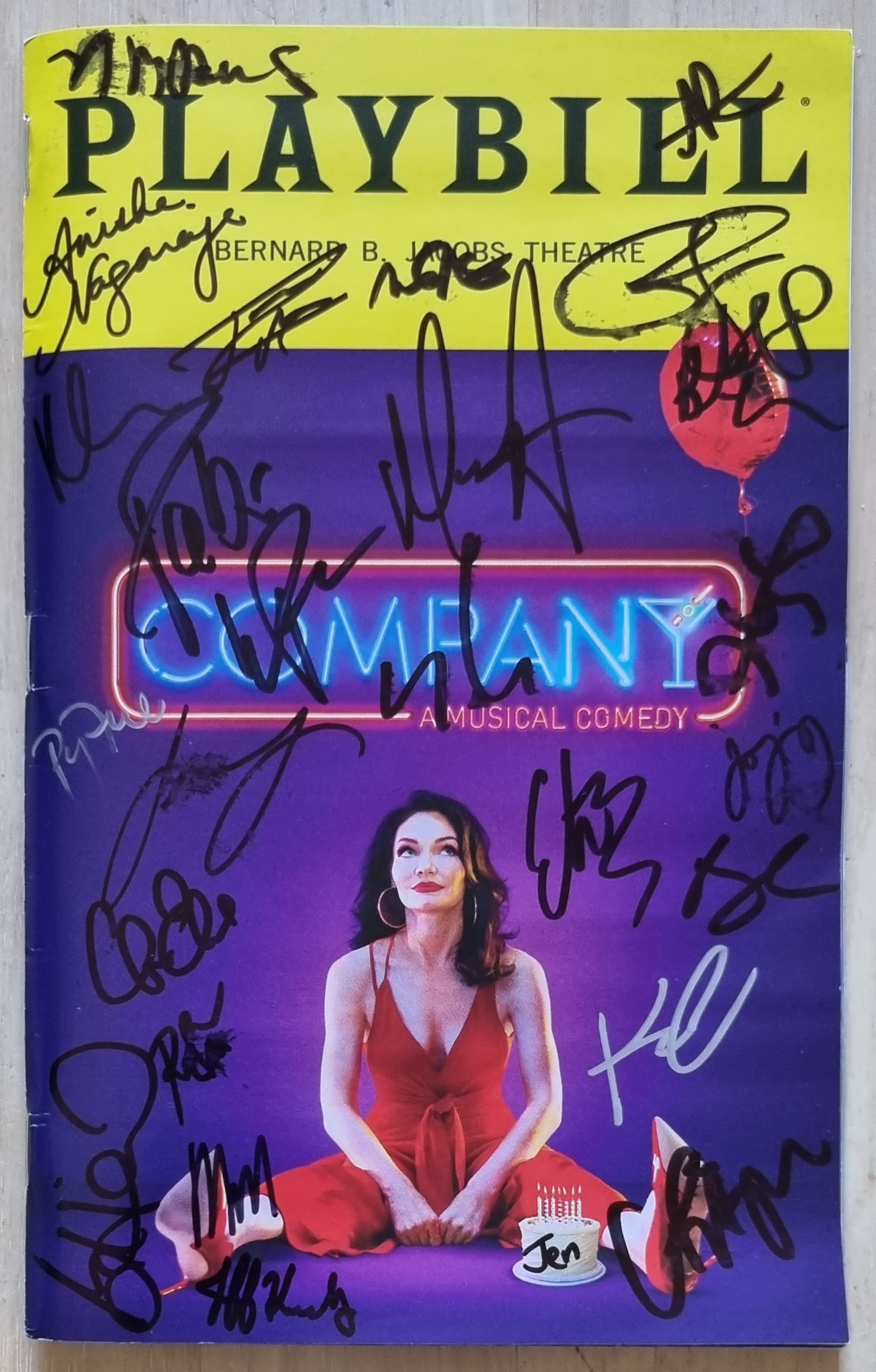 For Sale: COMPANY Playbill signed by full cast *CHARITY AUCTION*