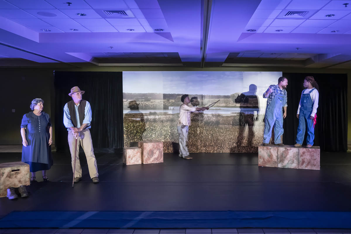 The Diviners production still at Shelton State Communtiy College.