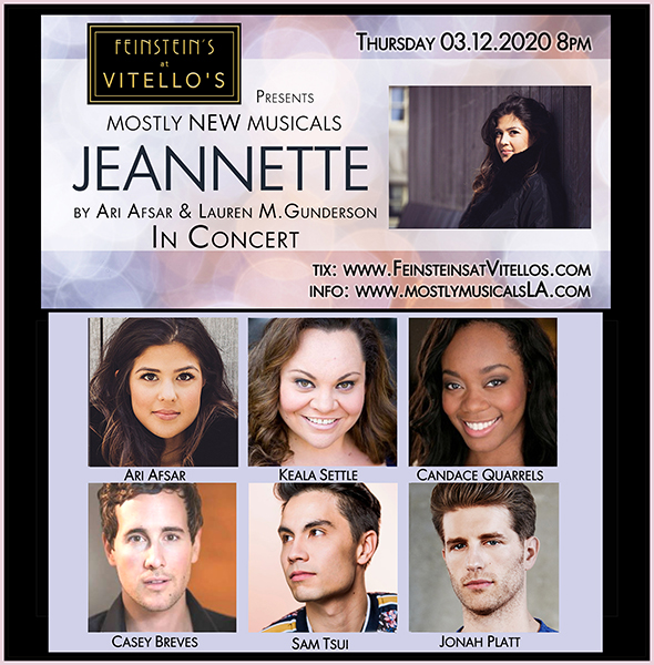 The cast of mostlyNEWmusicals: JEANNETTE IN CONCERT