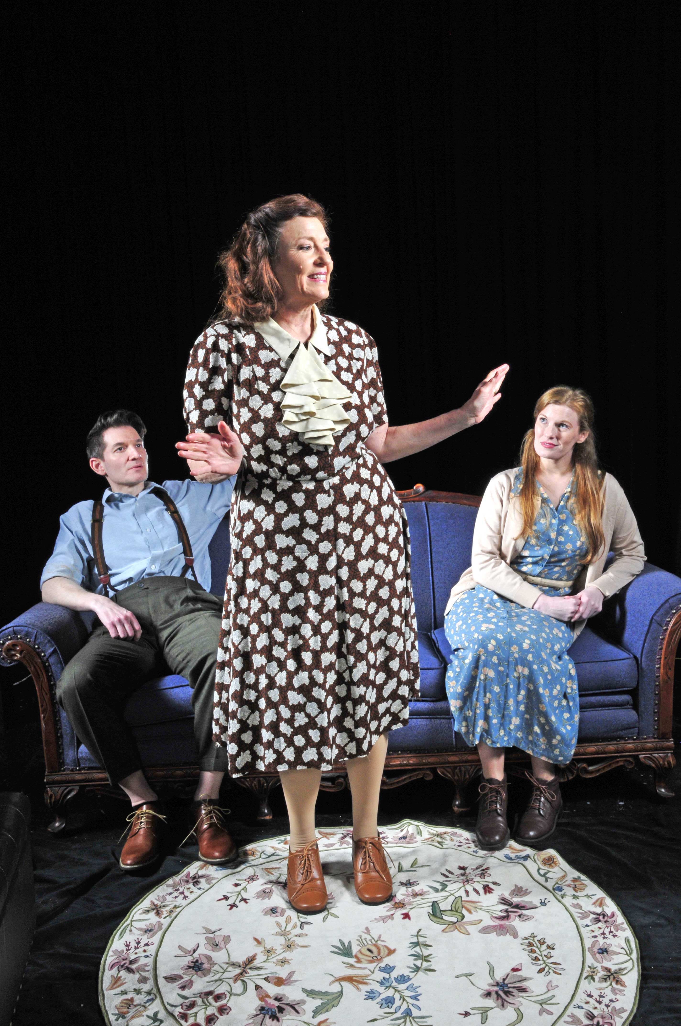 Mario Calcagno, Luisa Sermol, and Ariel Puls in The Glass Menagerie at Lakewood Theatre Company, Feb. 27 - April 5, 2026