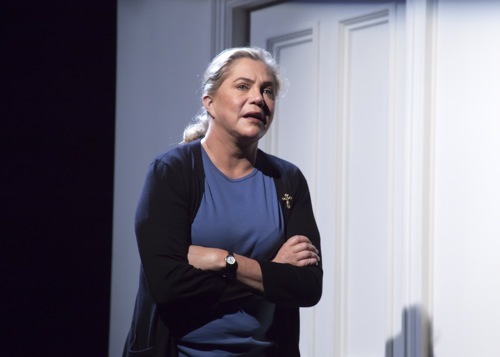 Sister Jamison Connolly (Kathleen Turner) in High by Matthew Lombardo. Photo credit: Lanny Nagler.
1