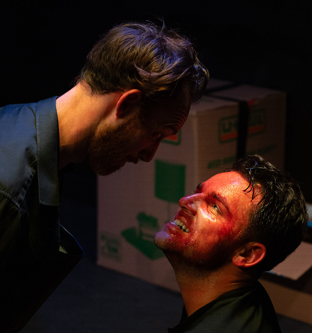 Jonny Taylor & Cody Dupree in the horror/thriller Blood Moon. Photo by Travis Land