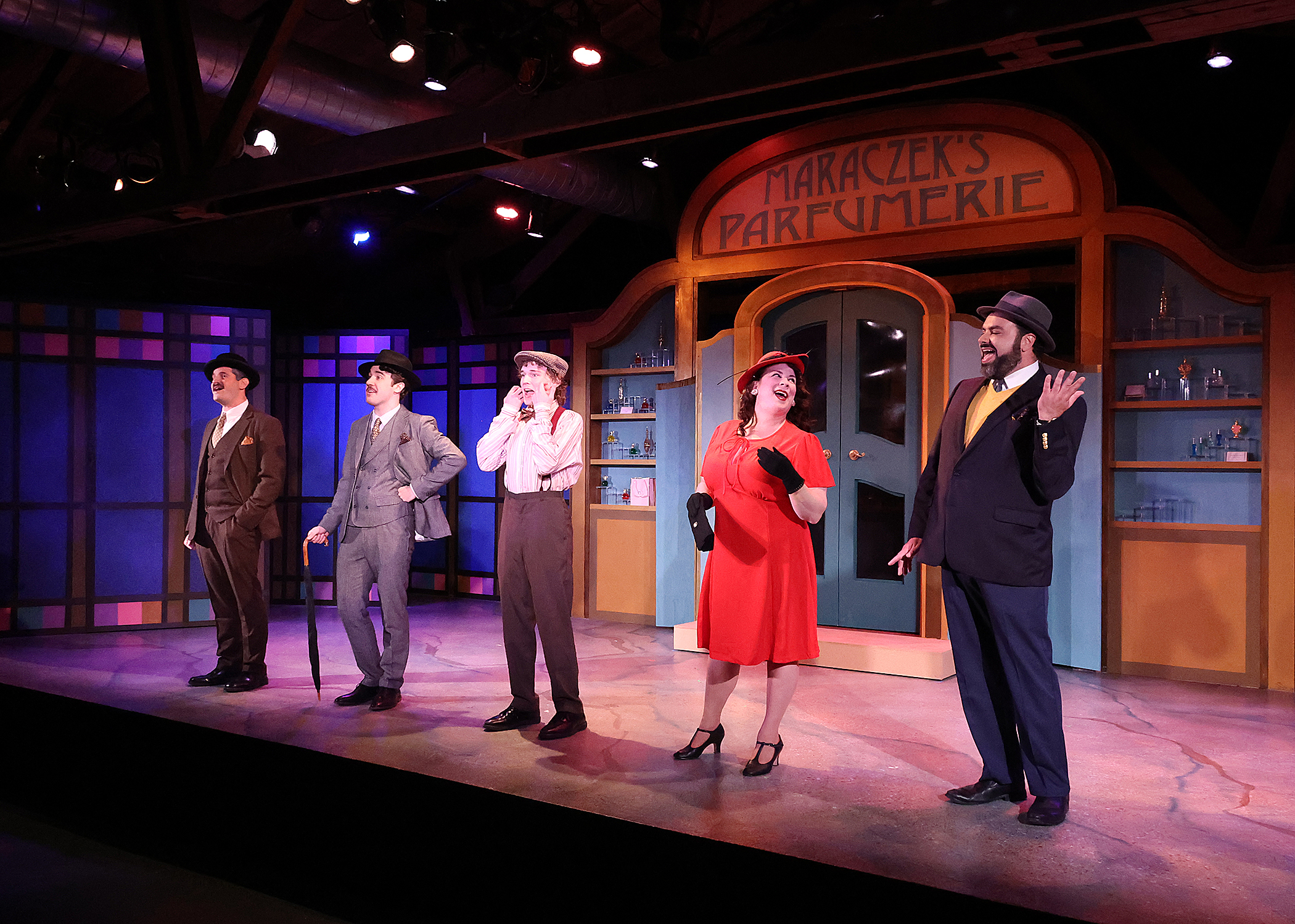 Left to Right: Ari Lew, Jakov Schwartzberg, Bro dy Geary, Trish LaRose, Anthony Teixeira Credit: Bob Tucker / Focalpoint Studio 