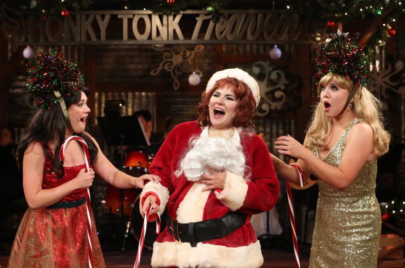 Kelley Peters, Chelsea Ryan McCurdy, and Holland Vavra in THE HONKY TONK ANGELS HOLIDAY SPECTACULAR by Ted Swindley. Photo credit: Jon Shapley/Houston Chronicle 1