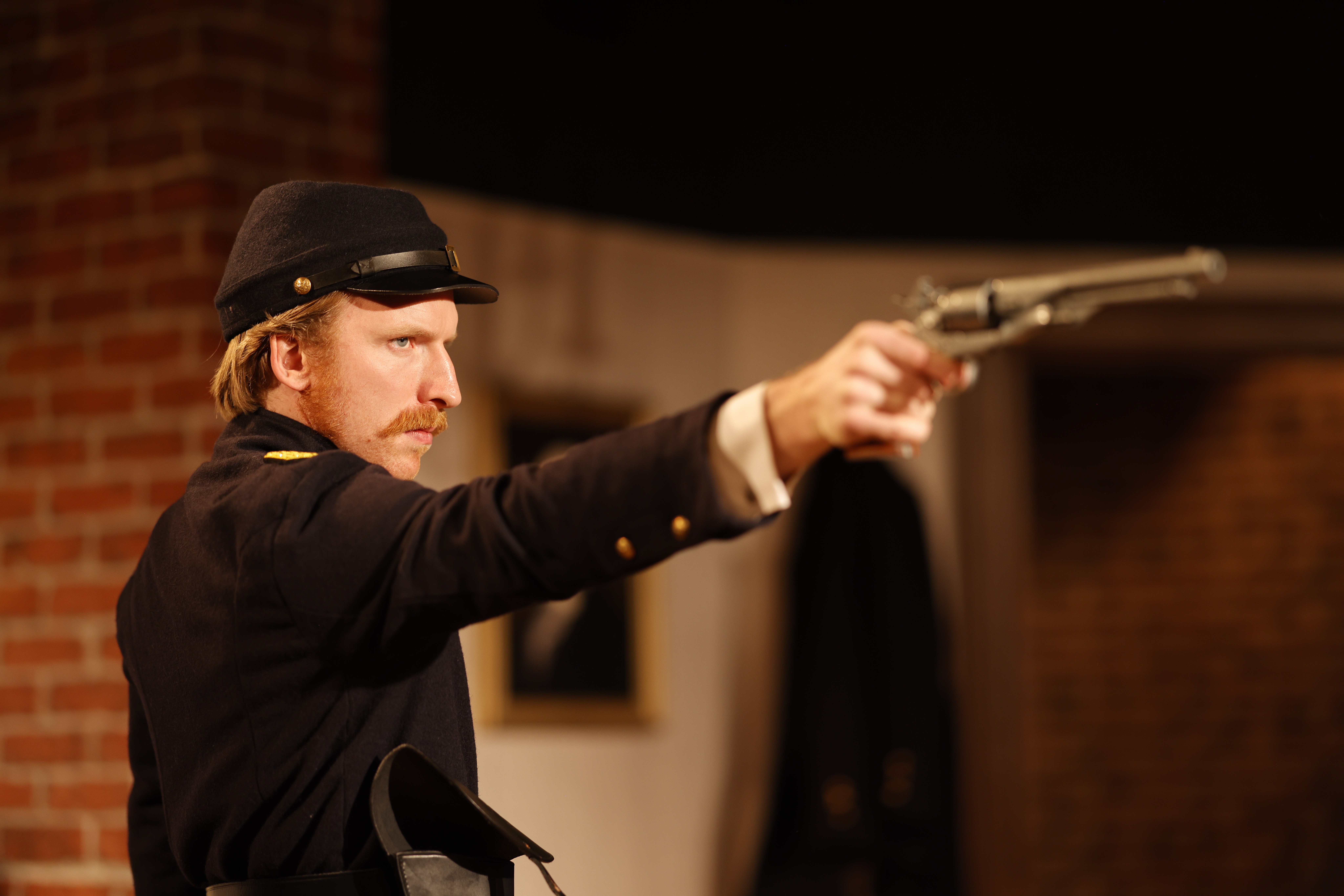 Cameron Barclay as Lieutenant Kelly. Pic by Stefan Kock
